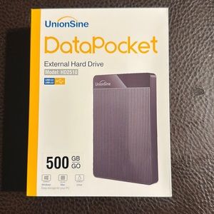 Union Sine data pocket external hard drive 500 GB model # HD2510